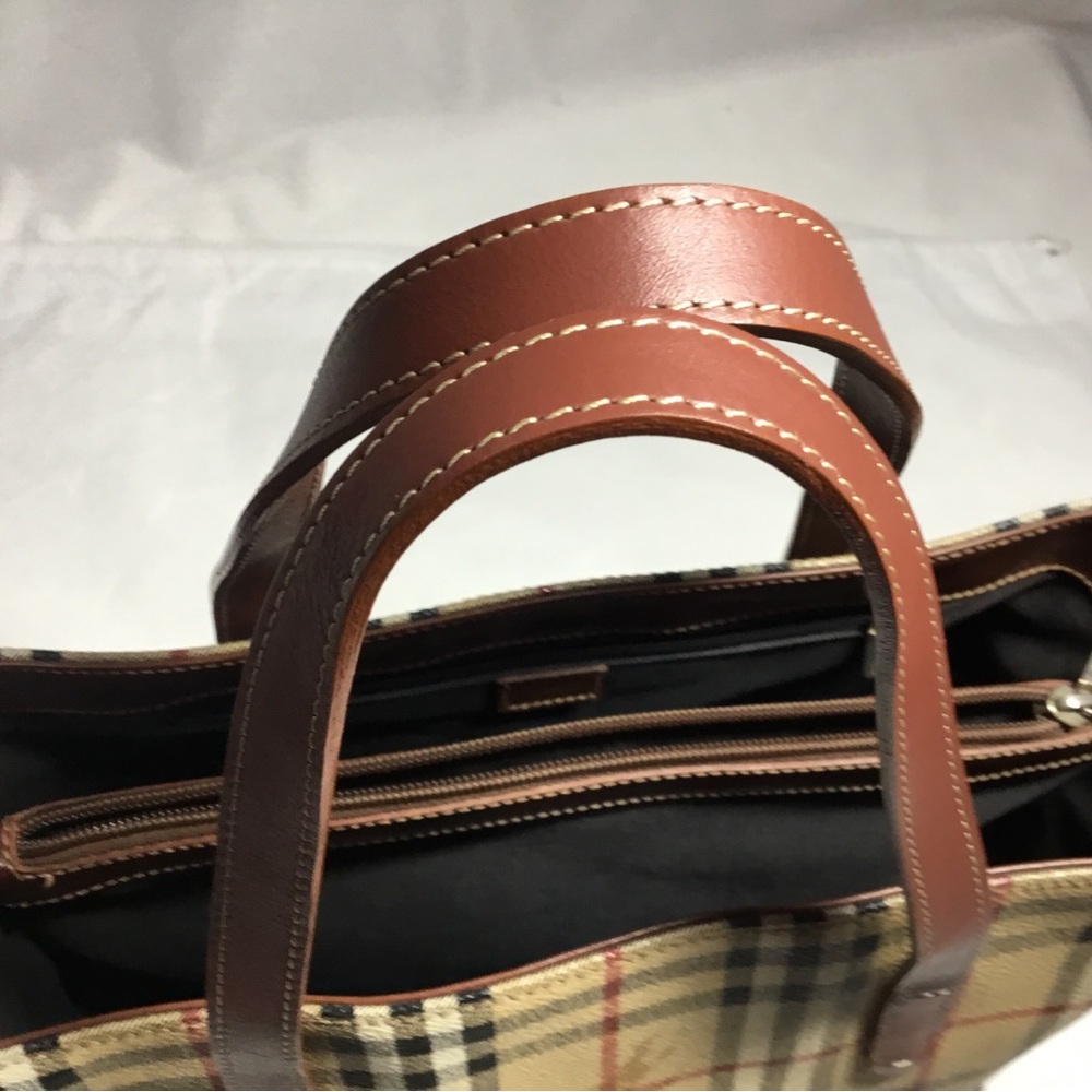 Authentic Burberry Triple Compartment Handbag - Picture 10 of 16